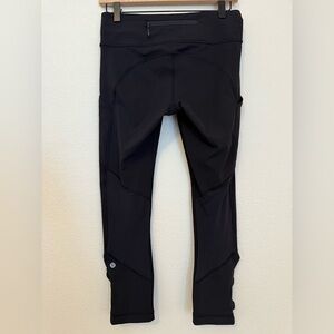 Lululemon Run Tempo Ruched Crop Leggings